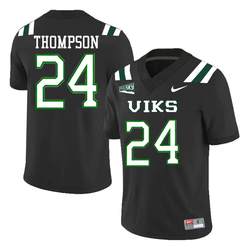 Portland State Vikings #24 Delon Thompson College Footbaall Jerseys,Uniforms Stitched-Black